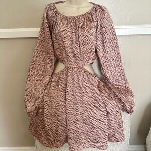 Lush cut out open back dress